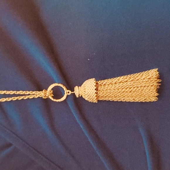 Tassel necklace gold chain 30" + 3" extender. New Celebrating Home Penelope Ann - Picture 2 of 10